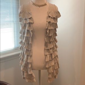 JCrew women’s ruffled vest Size Small